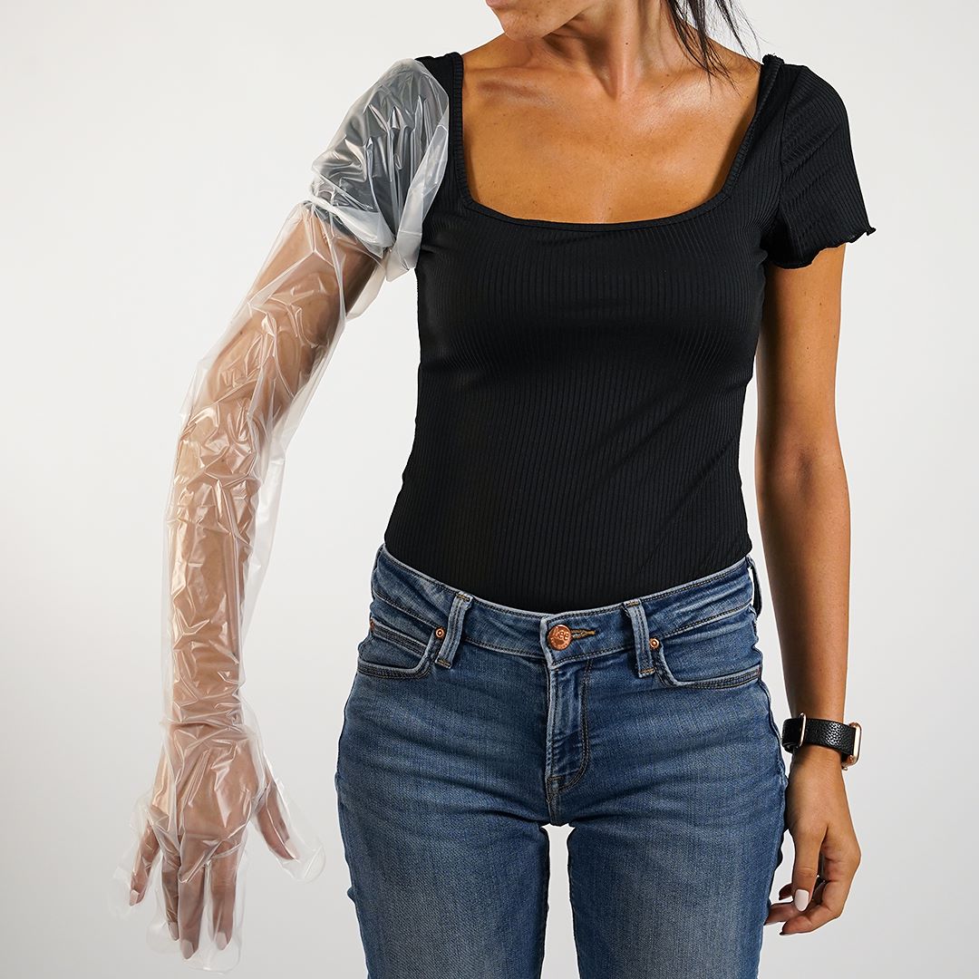 Guanti zootecnici elasticizzati