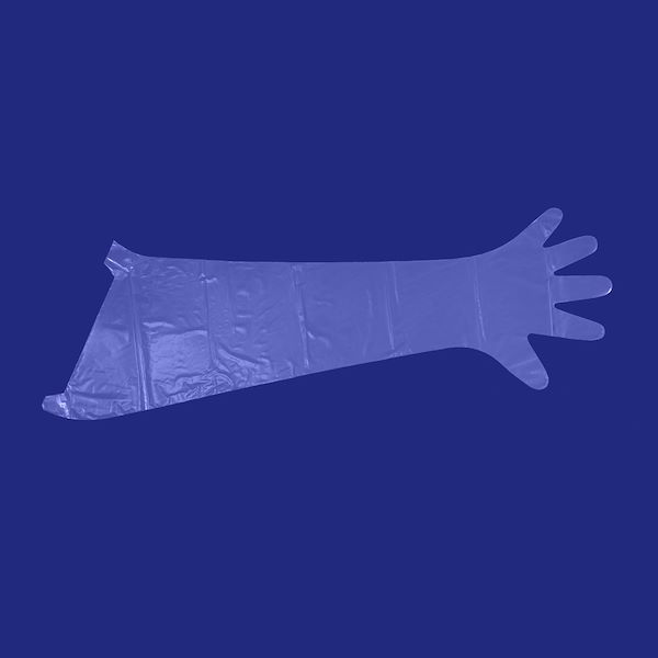 Polyethylene long disposable gloves - box