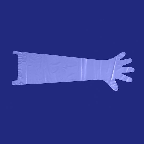 Long gloves made of copolymer