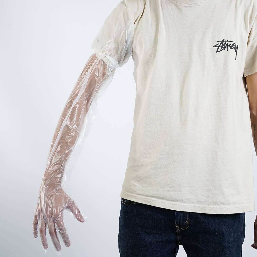 Guanti lunghi in gomma