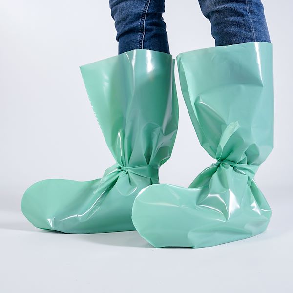 Green zootechnical overboots
