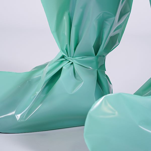 Green zootechnical overboots