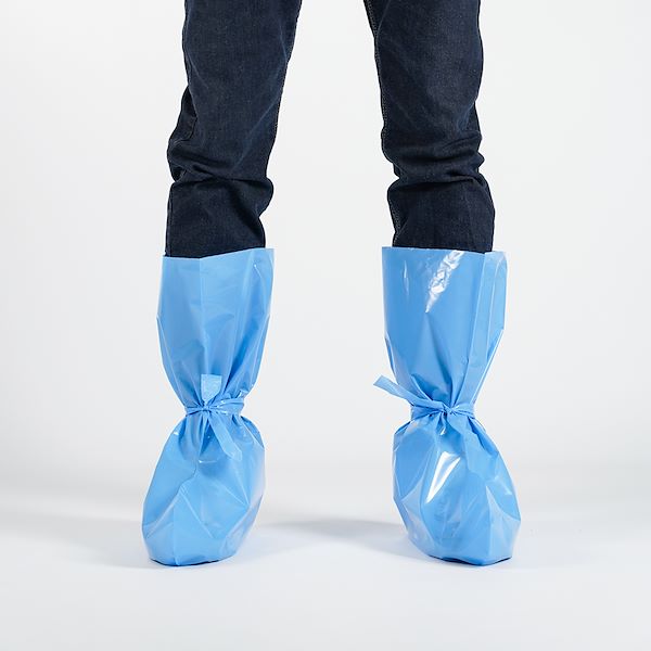 Calzari zootecnici in polietilene colore blu