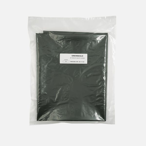 Grembiule in tessuto plasticato nautic verde