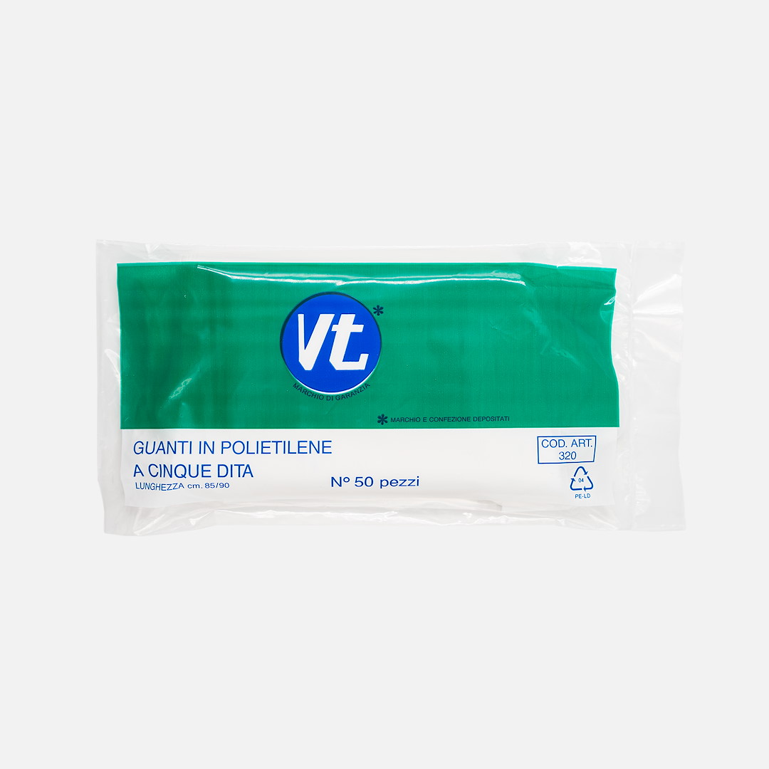 Polyethylene long disposable gloves