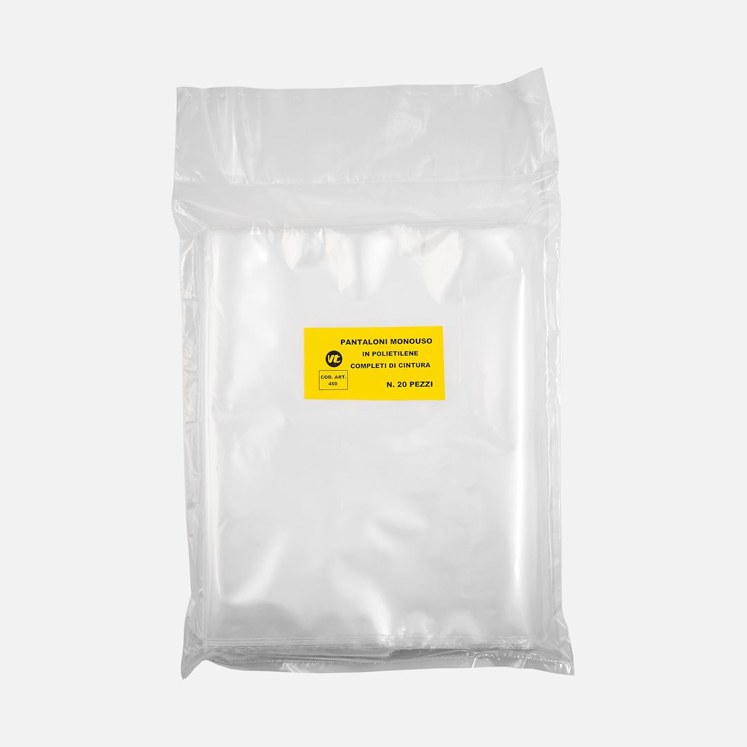 Disposable polyethylene trousers