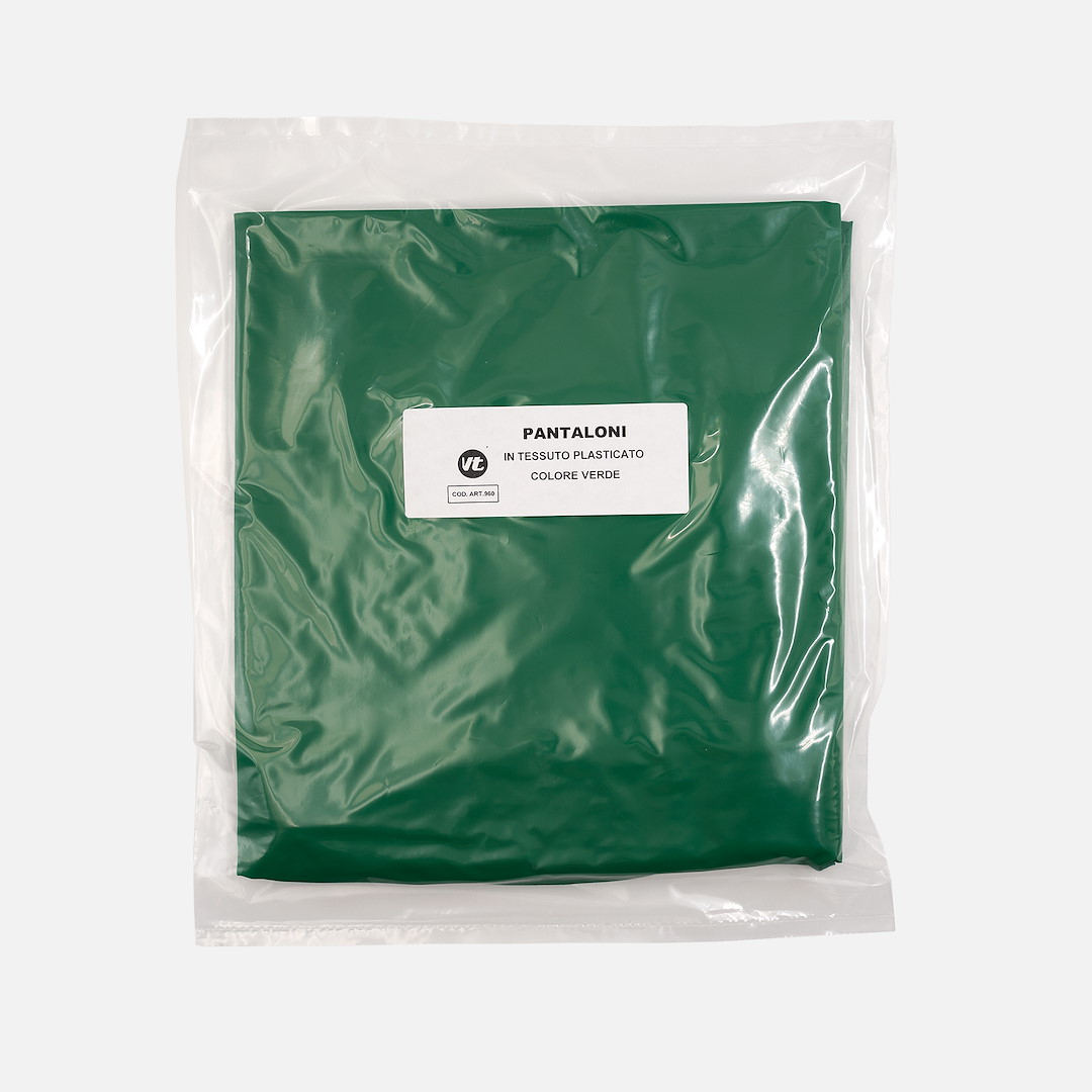 Pantaloni tessuto plastificato