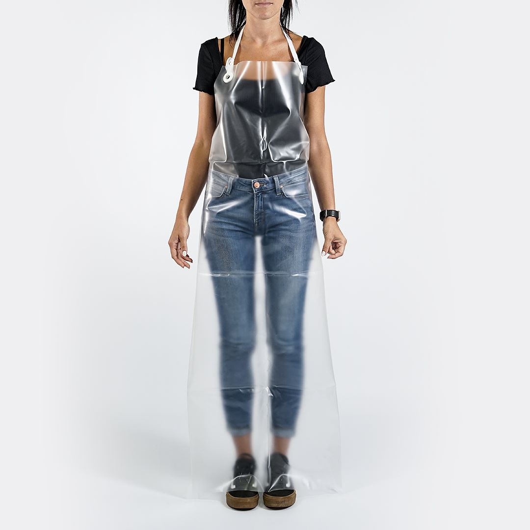 Aprons made of polyurethane, semi-transparent color
